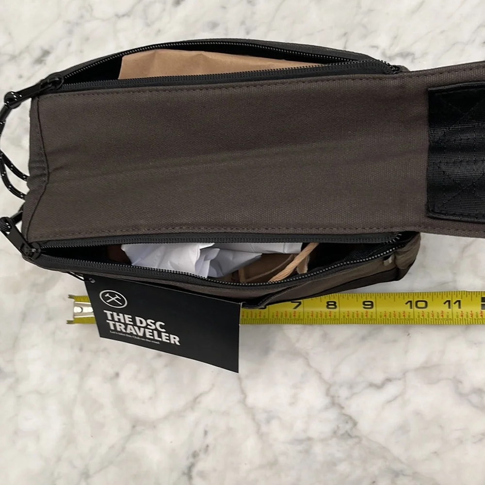 New The DSC waxed canvas Traveler case 10L in x 6H in x 5W in